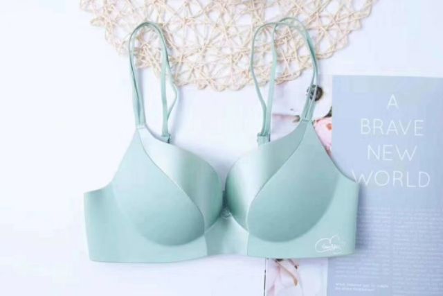 Áo lót su phối lụa không gọng quai chéo kép sành điệu