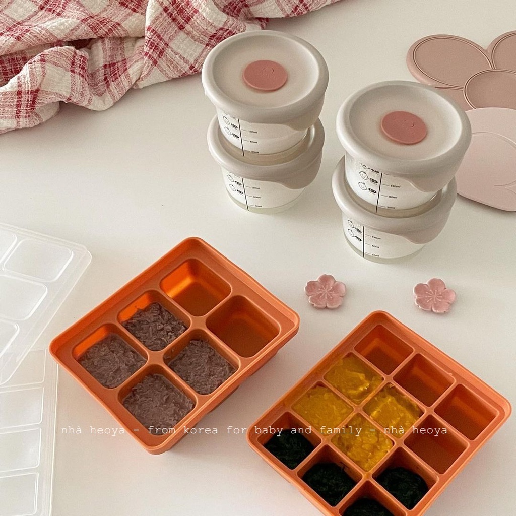 KHAY TRỮ ĐÔNG ĂN DẶM KÈM NẮP ĐẬY SILICONE CAO CẤP DESIGNNKU