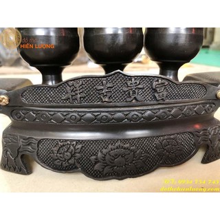 Bộ Ngai Chén 3 Bằng Đồng Thờ Cúng