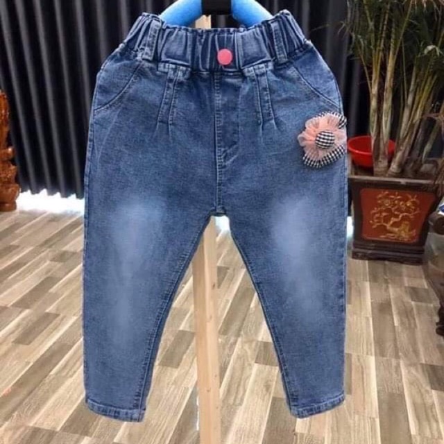 Quần jean dài cực xinh cho bé gái 12-20kg