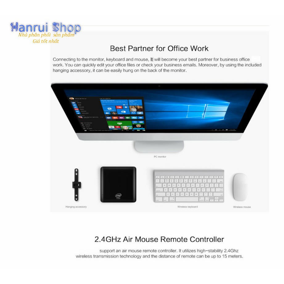 máy tính văn phòng mini nhỏ gọn intel Z8350 tích hợp Window 10 - King Of Prussia | BigBuy360 - bigbuy360.vn