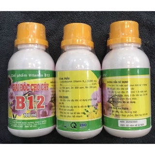 B12 giải độc cây 100ml- vitamin b12 - chống sốc cây kiểng - giải độc phong lan- b12 cho hoa kiểng phong lan