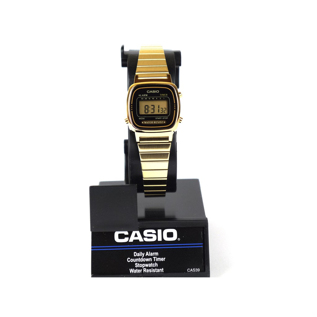 [BẢO HÀNH TOÀN CẦU] Kèm Tem & Giấy CH Anh Khuê SG - Đồng Hồ Nữ CASIO LA670WGA-1DF Dây Kim Loại