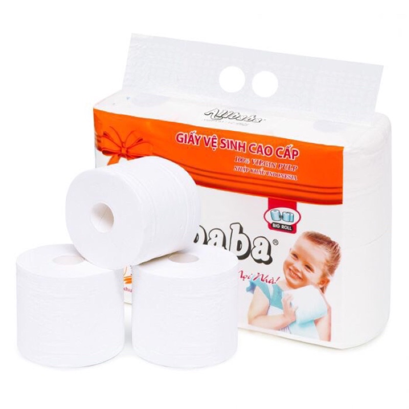 GIẤY VỆ SINH 3 LỚP ALIBABA TAN TRONG NƯỚC