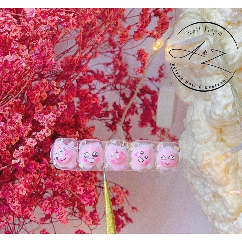 Móng mẫu phom vuông hàn vẽ hoạt hình chuyên dụng 120 móng