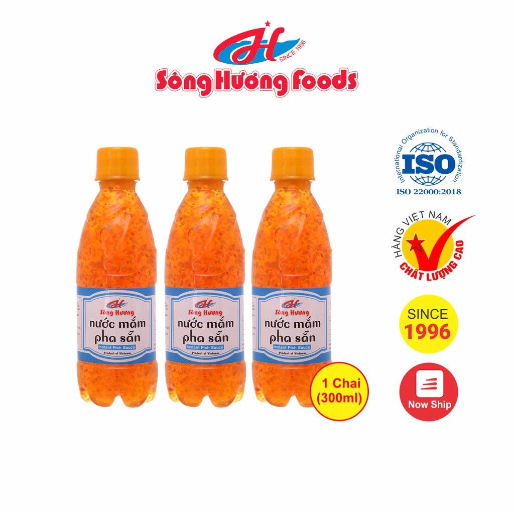 3 Chai Nước Mắm Pha Sẵn Sông Hương Foods Chai 300ml