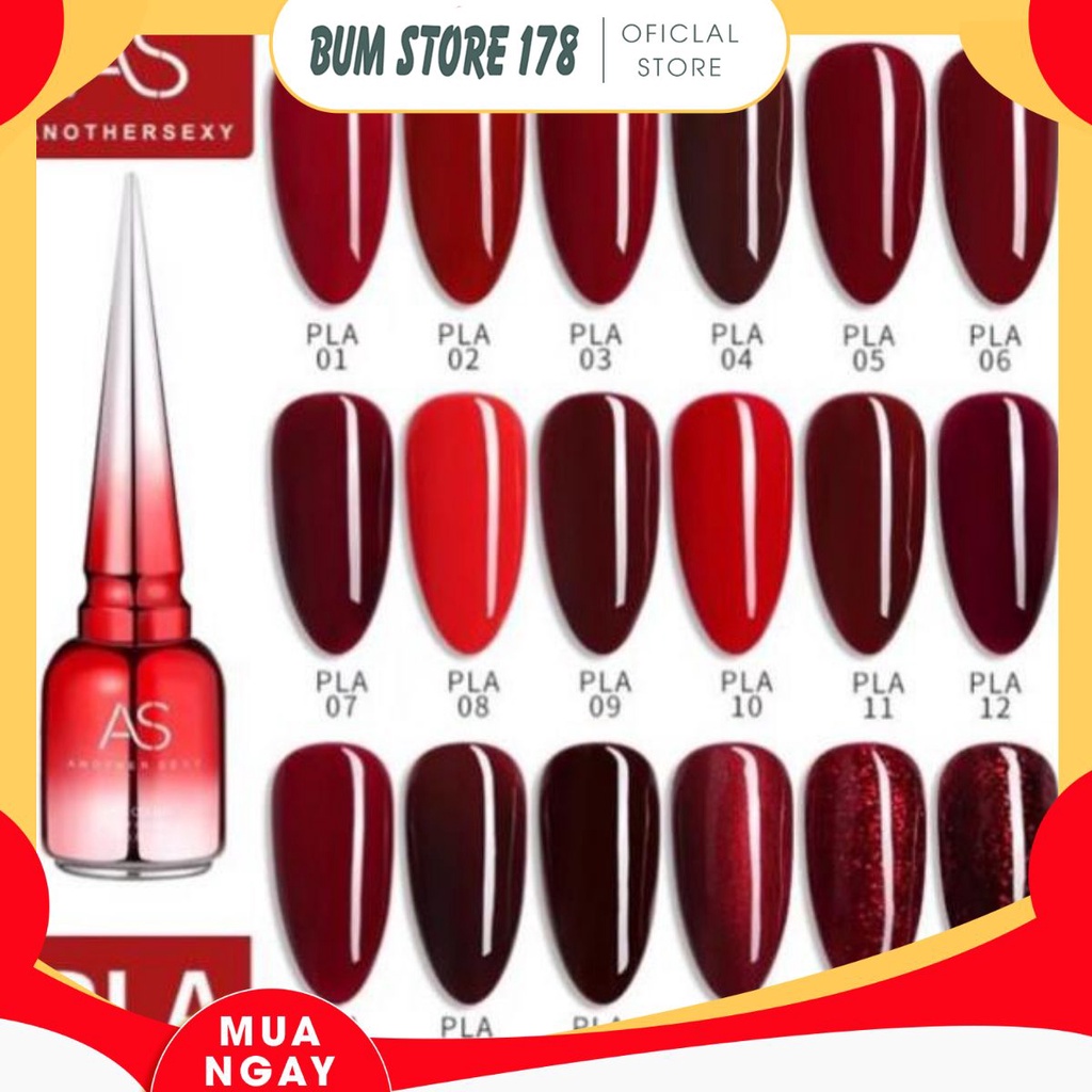 Sơn Gel AS mã PLA | Chai đỏ 15ml