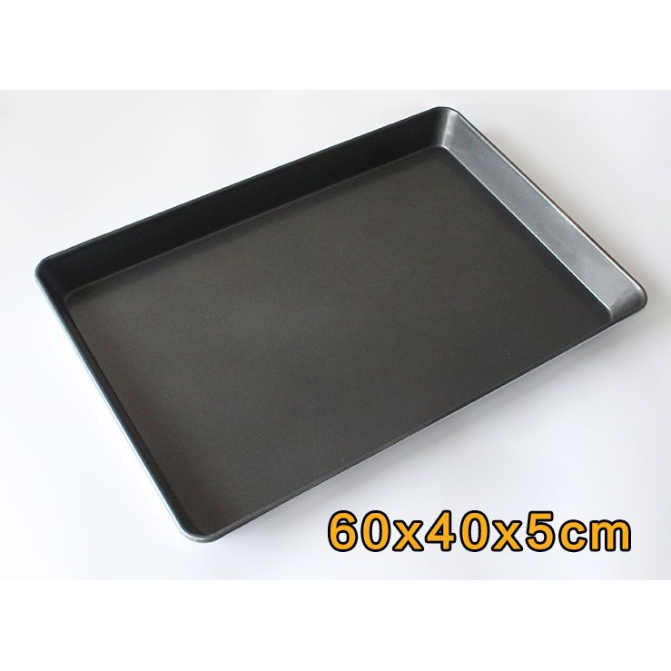 khay nhôm nướng bánh chống dính Đen 40x60 cm cao 5cm