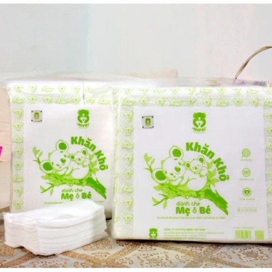 Khăn vải khô đa năng cao cấp Mipbi bịch 600G/900G