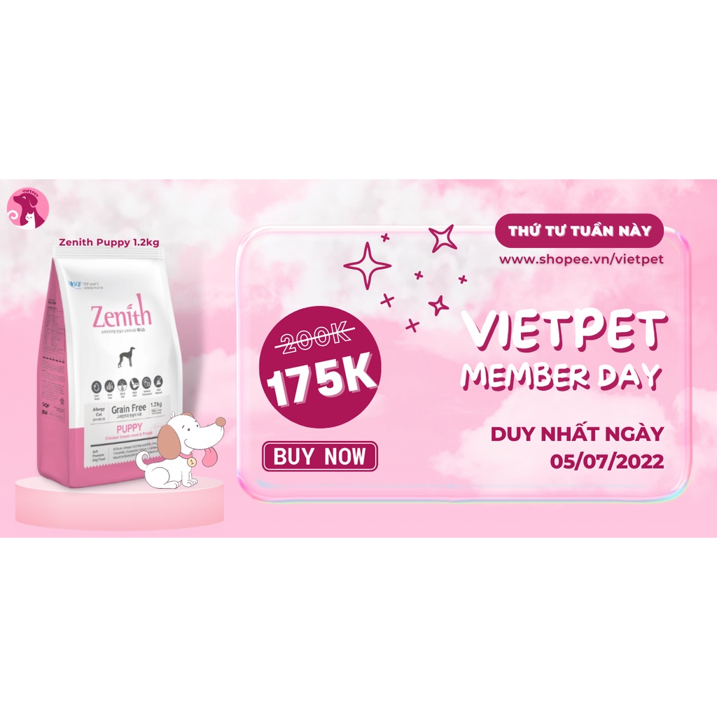 🧧 🧧 Thức ăn cho chó - HẠT MỀM ZENITH PUPPY CHO CHÓ CON