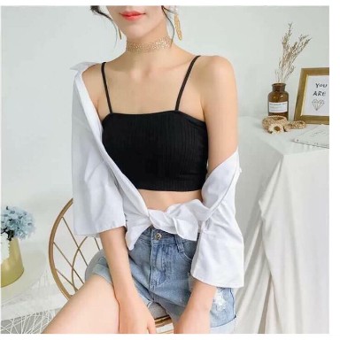 Áo Bra Quây Gân Tăm Co Giãn, Bra Gân Tăm Cực Đẹp mã 809