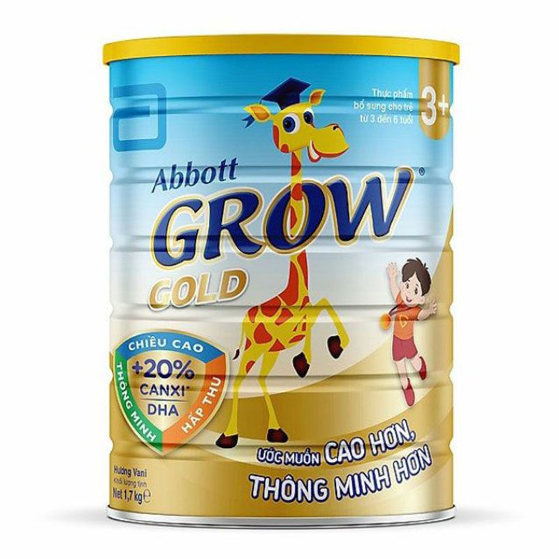 Sữa bột Abbott Grow gold step 3+ 1kg7 (1700g) mẫu mới