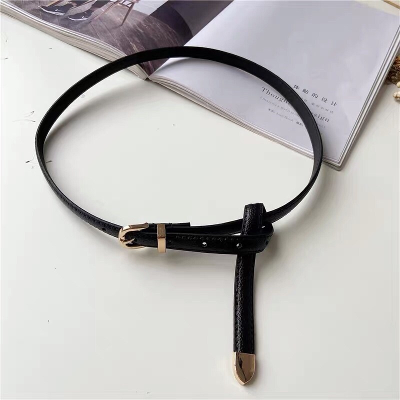 Thắt lưng bản nhỏ 1.4cm Đv005 da đẹp - Đai váy nịt áo blazer sơ mi bản nhỏ phụ kiện váy sim sim shop