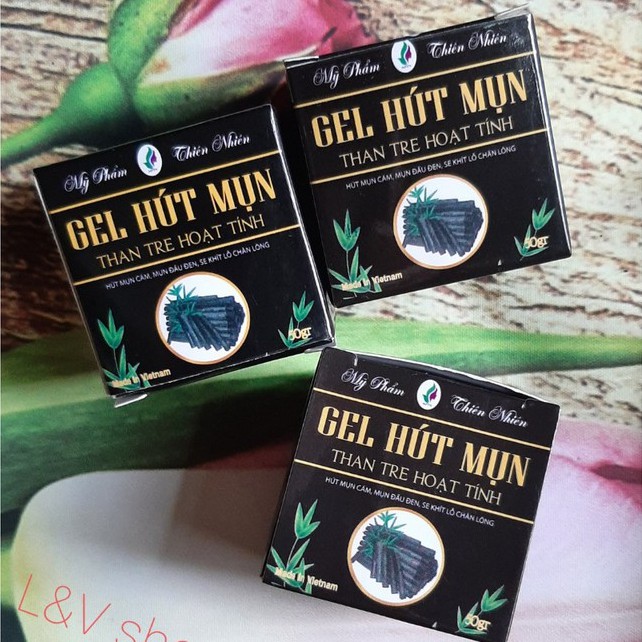 [L&amp;V] Gel Hút Mụn Than Tre Hoạt Tính - Bay Sạch Mụn Đầu Đen, Mụn Cám