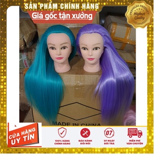 Sỉ đầu manocanh học tóc chịu nhiệt 180°, uốn sấy đẹp, mua 6 còn 139k freeshipxtra
