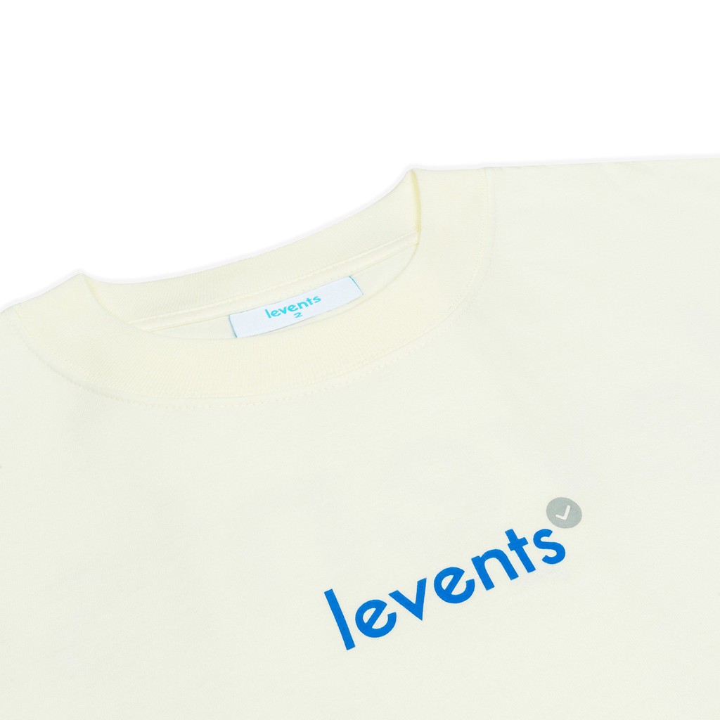 Áo Thun Levents Popular Logo/ Cream Blue