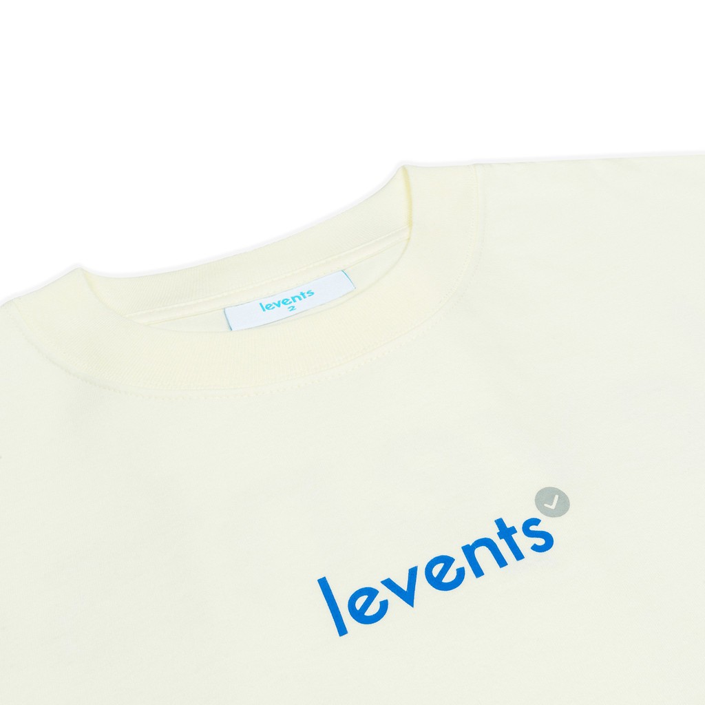 Áo Thun Levents Popular Logo/ Cream Blue
