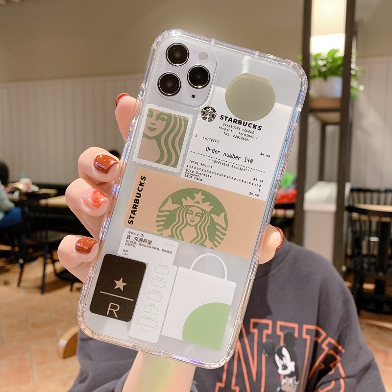Ốp Lưng Iphone Starbucks trong suốt 6/6plus/6s/6splus/7/7plus/8/8plus/x/xr/xs/11/12/13/14/pro/max/plus/promax