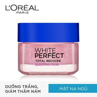 Mặt nạ ngủ dưỡng da trắng mượt đều màu L'Oréal Paris White Perfect Total Recover Sleeping Mask 50 ml
