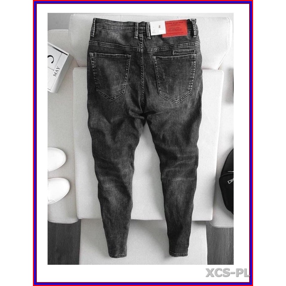 Quần jean nam cao cấp CÀO NHẸ 384 màu NGẢ ĐEN không xù lông, không ra màu, chất giãn tốt sho3-10