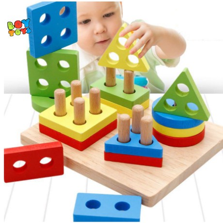 Đồ chơi giáo dục thông minh, giáo cụ Montessori phát triển tư duy cho bé