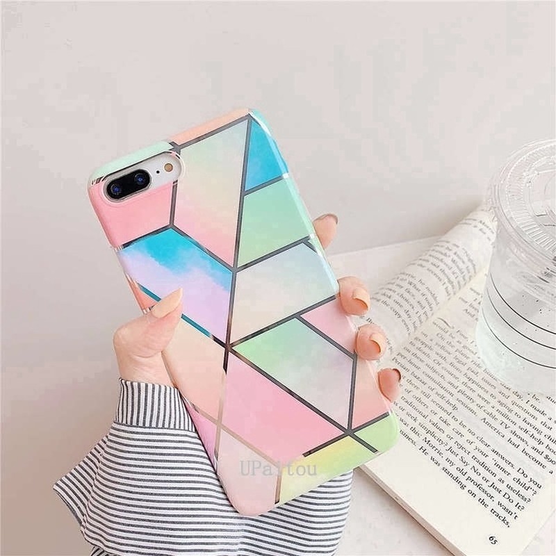 Huawei Y7a Y7p Y6p 2020 P40 P30 P20 P10 Pro P9 Lite Mate 30 Ốp Lưng Tpu Mềm Họa Tiết Cẩm Thạch Cho