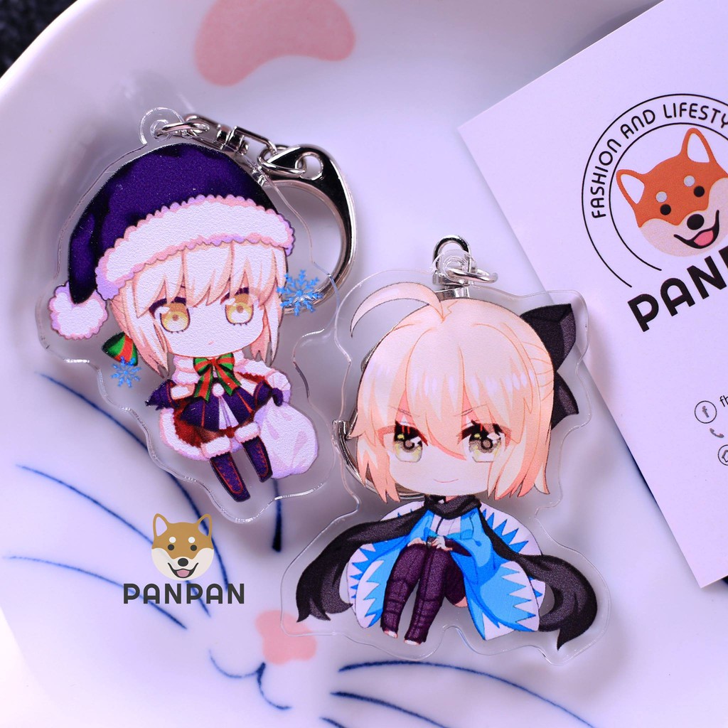 Móc khoá anime mica acrylic FGO 2 (6cm)