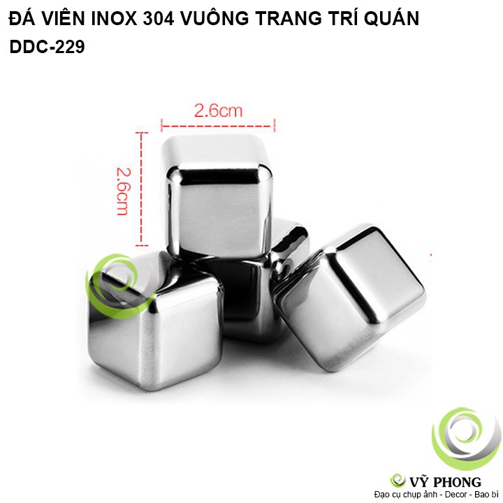 ĐÁ VĨNH CỮU INOX 304 ĐẠO CỤ PHA CHẾ TRANG TRÍ CHỤP HÌNH ĐẠO CỤ CHỤP ẢNH SẢN PHẨM INS DDC-229