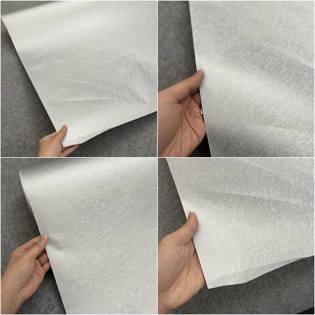 Giấy dán tường phòng ngủ vân xước xám phong cách hàn quốc nhiều màu