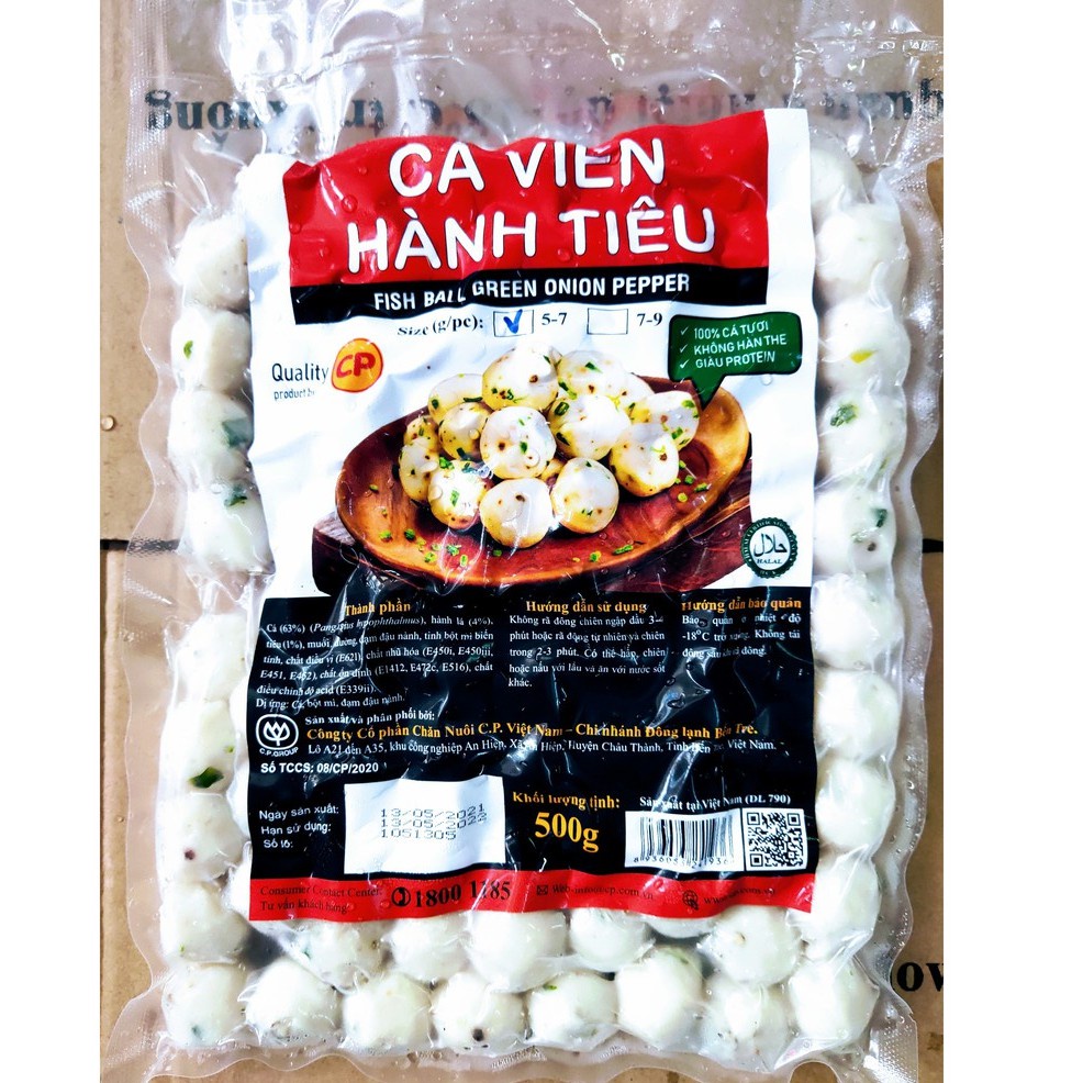 Cá viên AQ hành tiêu thơm ngon (gói 500gr) - SHIP HỎA TỐC HCM