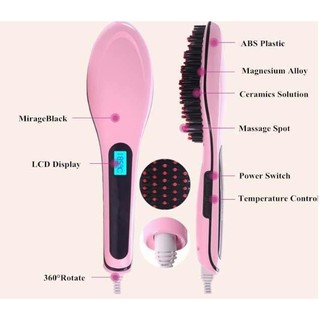 Lược điện chải thẳng tóc HQT906 (Hồng) loại lớn