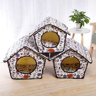 Ổ ĐỆM HÌNH NGÔI NHÀ DÀNH CHO CHÓ MÈO