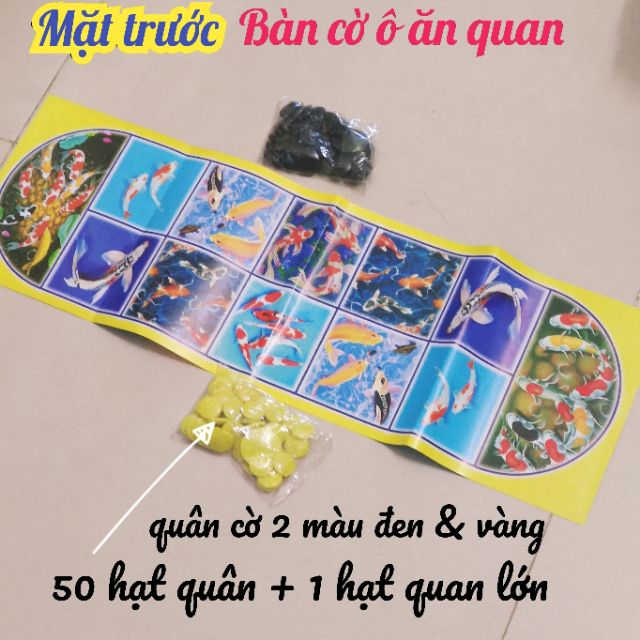 Bộ cờ 5 trong 1 Ô ăn quan - cờ gánh - cờ caro - cờ nhảy - cờ vay