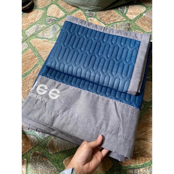 Chiếu Điều Hoà Cao Su Non UGG Mẫu Mới 2022 , Chiếu Điều Hoà UGG Tencel Mát Lạnh (tặng kèm 2 vỏ gối đầu)