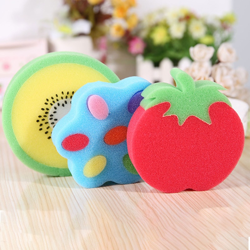 ✿ Bông Tắm Mềm Tẩy Tế Bào Chết Hình Trái Cây Dễ Thương Cho Người Lớn Và Trẻ Em