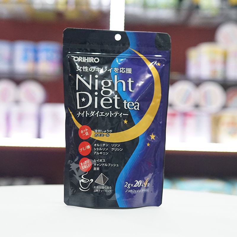 Trà giảm cân Night Diet Tea Orihiro – Hỗ trợ giảm cân nhanh an toàn cho người béo lâu năm, người thừa cân (24 gói)