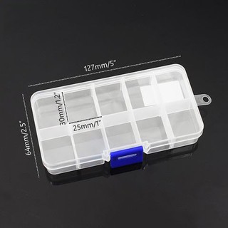 Hộp đựng phụ kiện cá nhân 10 ngăn bằng nhựa