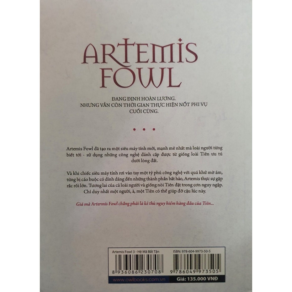 Sách - Artemis Fowl Hệ Mật Mã Bất Tận