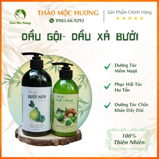 Combo dầu gội - dầu xả bưởi non kích thích mọc tóc 500ml
