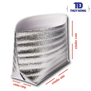 Túi xốp bạc giữ nhiệt thực phẩm đáy rộng (túi lá nhôm)