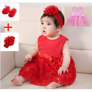 Váy công chúa mùa hè bé sơ sinh/ Đầm công chúa mùa hè