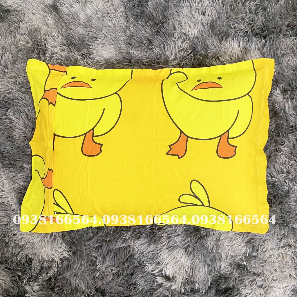 TRỌN BỘ COTTON POLY 5 MÓN CHĂN PHAO DÀY DẶN HÀNG VN VỊT VÀNG - ĐỦ KÍCH THƯỚC