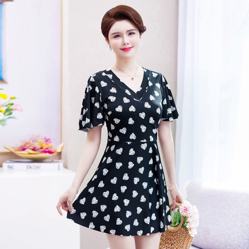 ✵Áo tắm dành cho mẹ, dành cho phụ nữ trung niên và già, mỏng và che bụng, áo tắm dành cho mẹ trung niên xẻ size lớn, áo | BigBuy360 - bigbuy360.vn