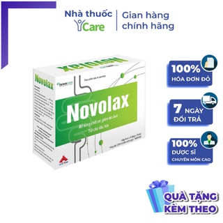 Novolax hộp 20 ống uống chất xơ hòa tan giảm táo bón, tốt cho tiêu hóa