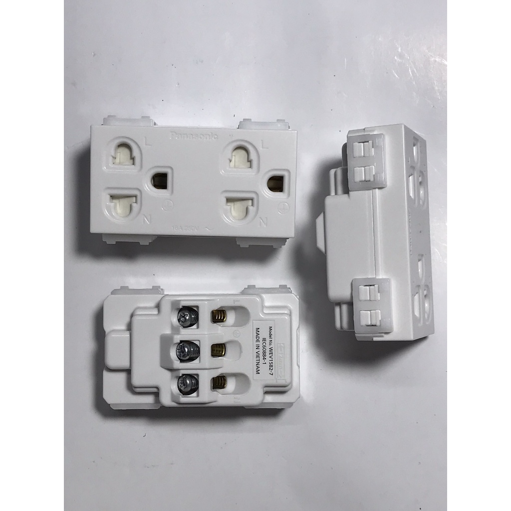 Hạt ổ cắm đơn, đôi 2-3 chấu Pana