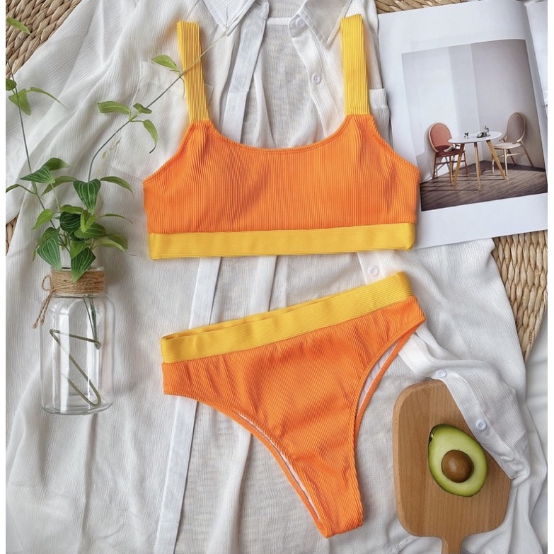 BIKINI SỢI GÂN MÀU NEON SIÊU HOT CÓ SẴN