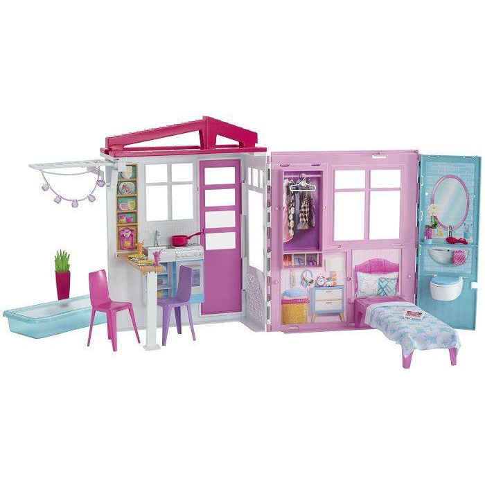 Bộ đồ chơi búp bê Barbie chính hãng - Phòng chơi của BARBIE