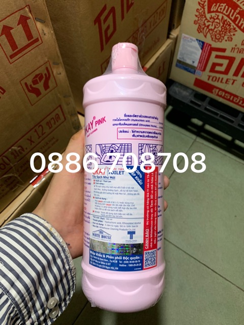 Combo 1 thùng tẩy Thái Lan Okay 960ml Hàng chính hãng phát hiện giả đền gấp đôi