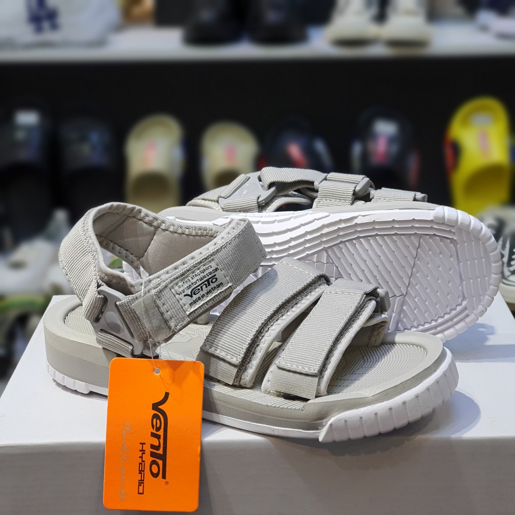 Sandal Vento nam nữ SD-9801 L.Grey (màu ghi) - sandal đế bằng thời trang, đi làm, đi học