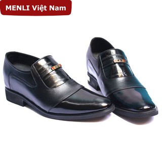 Giày lười tăng chiều cao nam MENLI Việt Nam GLLZ71 đính khuy kim loại